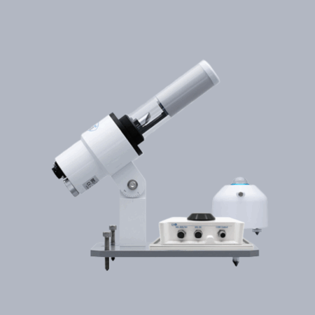 MS-90 Plus+ sensor with telescope-like design for accurate measurements.